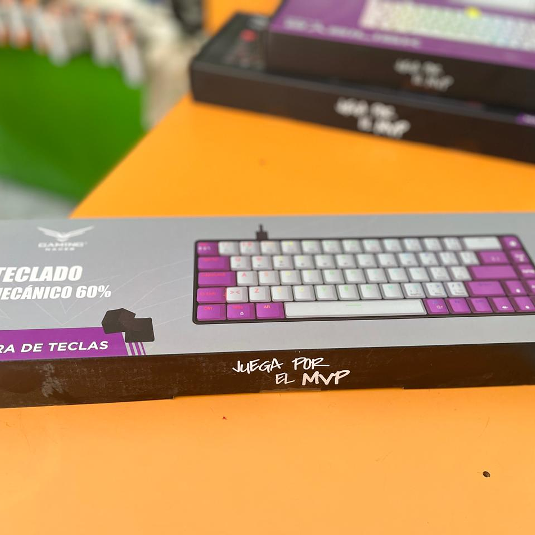 Teclado Mecánico Naceb 60% CON TECLAS INTERCAMBIABLES NA-0963G 1
