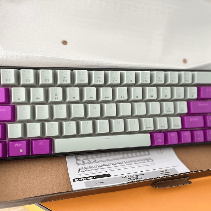 Teclado Mecánico Naceb 60% CON TECLAS INTERCAMBIABLES NA-0963G 3