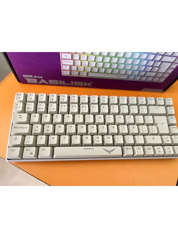 NACEB TECLADO MECANICO GAMER RGB 80% COMPACTO 84 TECLAS GRAY BASILISK NA-0970 3