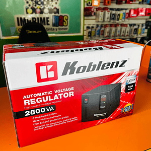 Regulador KOBLENZ ER-2550, 6, Negro, Oficina, 2500 VA, 2000 W