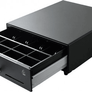 Cajón de dinero EC LINE EC-5100II-BLACK, Negro, Acero, 8, 4, Llave