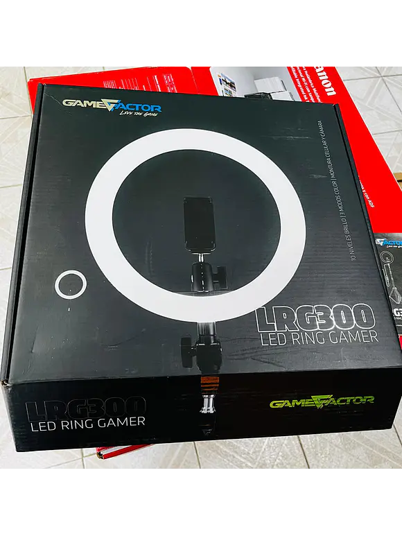 Aro de Luz LED GAME FACTOR LRG300, Negro 3