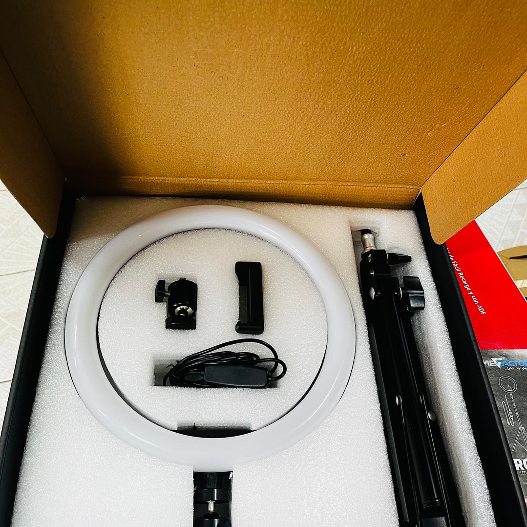 Aro de Luz LED GAME FACTOR LRG300, Negro 5