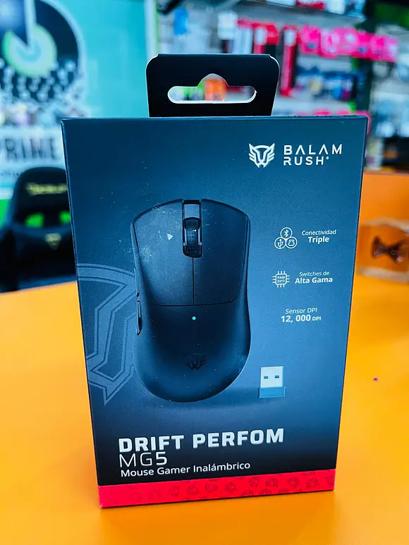 Mouse Gamer Inalámbrico DRIFT PERFORM MG5 BALAM RUSH Conectividad USB Dongle 2.4ghz 1