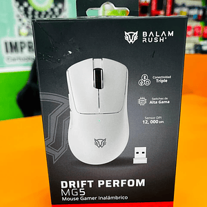 Mouse Gamer Inalámbrico DRIFT PERFORM MG5 BALAM RUSH Conectividad USB Dongle 2.4ghz