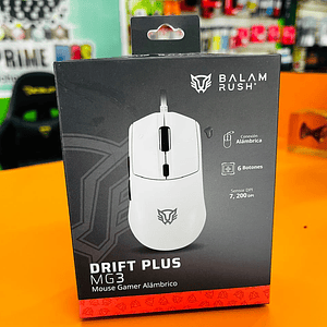 Mouse Gamer Alámbrico DRIFT PLUS MG3 BALAM RUSH Conectividad USB A, 6 Botones, RGB, Clic Silencioso