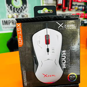 Mouse GAMER XST-401 BLANCO-NEGRO. XSAMGA2WB.