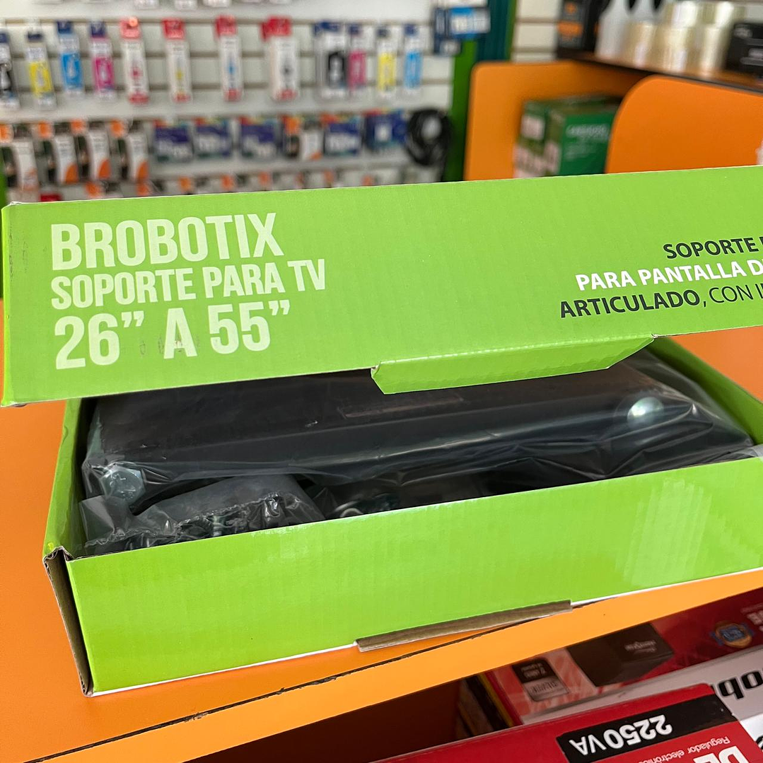Soporte de Pared MOVIL para TV de 26 a 55 Pulgadas, De Acero, Resistencia 35kg, 651589 BROBOTIX 2
