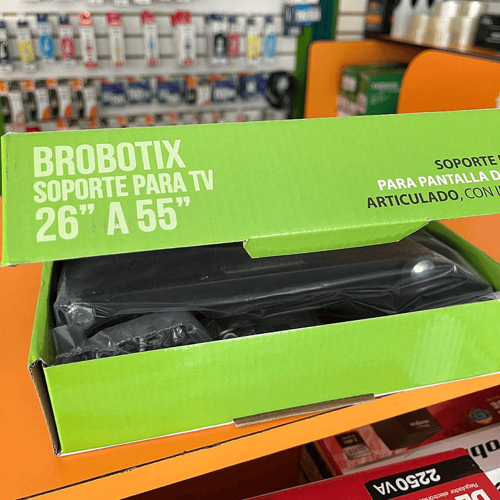 Soporte de Pared MOVIL para TV de 26 a 55 Pulgadas, De Acero, Resistencia 35kg, 651589 BROBOTIX 2