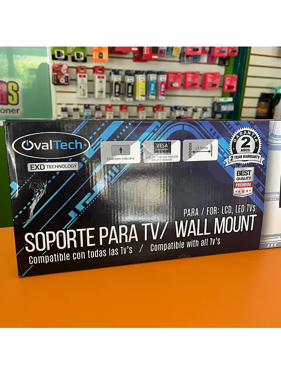 Soporte de Pared Fijo OVALTECH OVTV-F3270 para TV de 32 pulgadas a 70 pulgadas (Resistencia 35kgs) 1