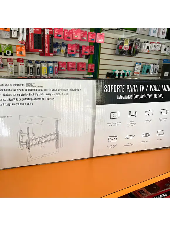 Soporte Movil OVALTECH OVTV-M3270P para TV de 32 pulgadas a 70 pulgadas (Resistencia 35kgs) 2