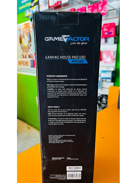 MOUSEPAD GAME FACTOR MPG500 RGB XL, SPEEDCONTROL, NEGRO 4