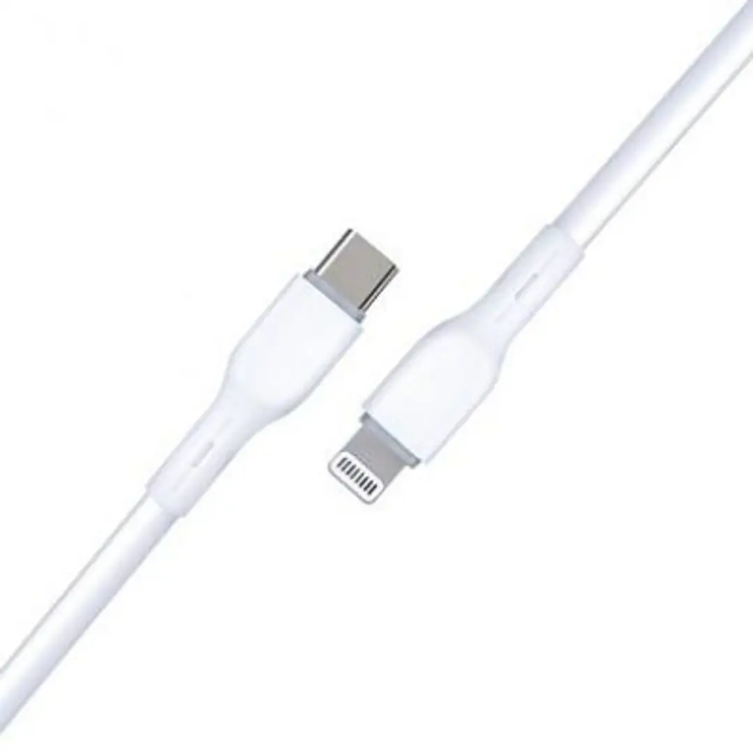 CABLE USB V3.0 TIPO C - LIGHTNING, 1 METRO, BLANCO, BROBOTIX  6006818 4