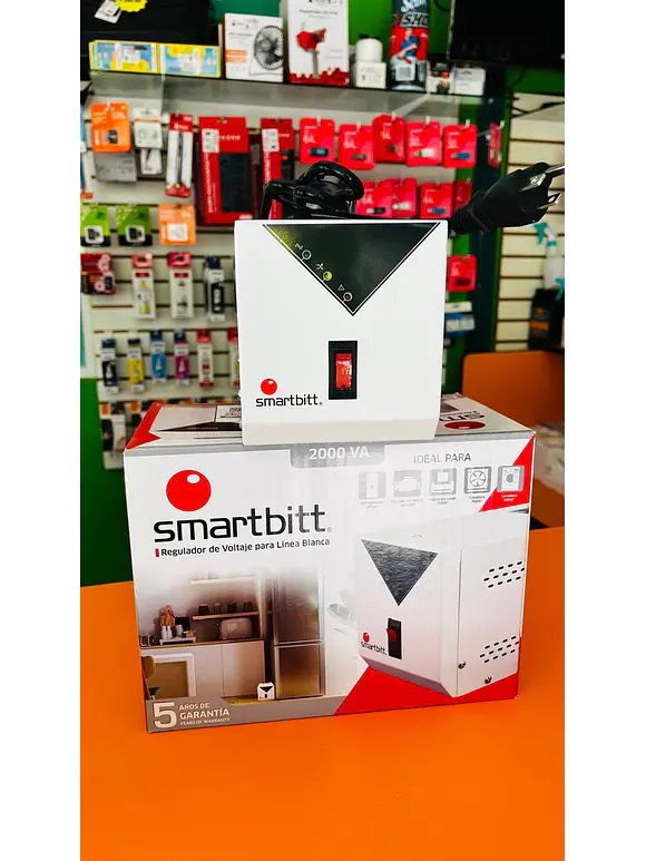 Regulador SMARTBITT SBAVRC2000, Color blanco, Hogar y Oficina, 2000 VA, 1200 W 4