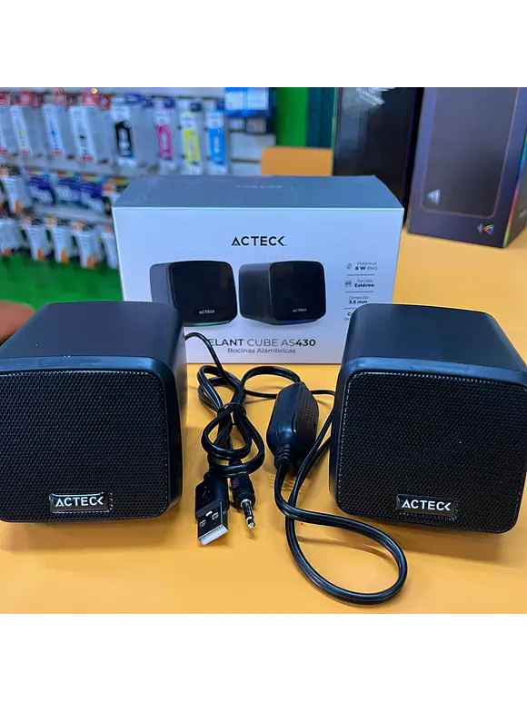Bocinas Alámbricas 3.5 mm Elant Cube AS430 Advanced Series 1