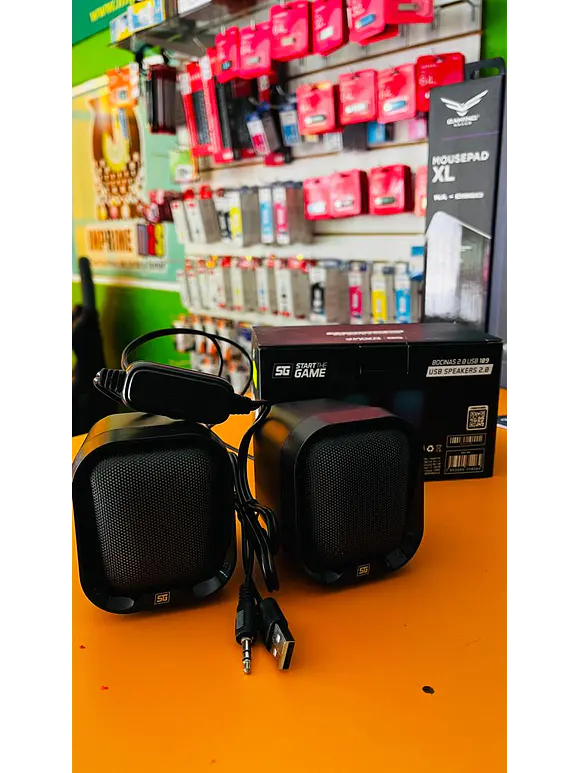 Bocina Vorago SPK-109 8 modos de iluminación RGB, Tamaño compacto con 2W RMS cada bocina 4