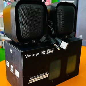 Bocina Vorago SPK-109 8 modos de iluminación RGB, Tamaño compacto con 2W RMS cada bocina