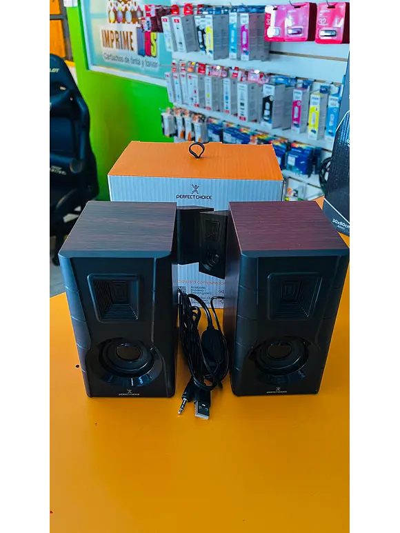 Bocinas para Computadora Acabado de madera Sonido 2.0 Meridian | PERFECT CHOICE 2