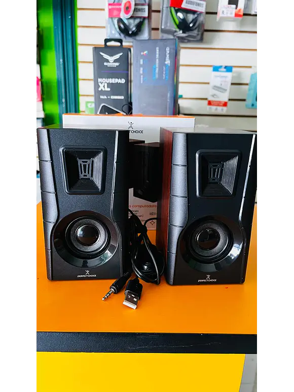 Bocinas para Computadora Acabado de madera Sonido 2.0 Meridian | PERFECT CHOICE 3