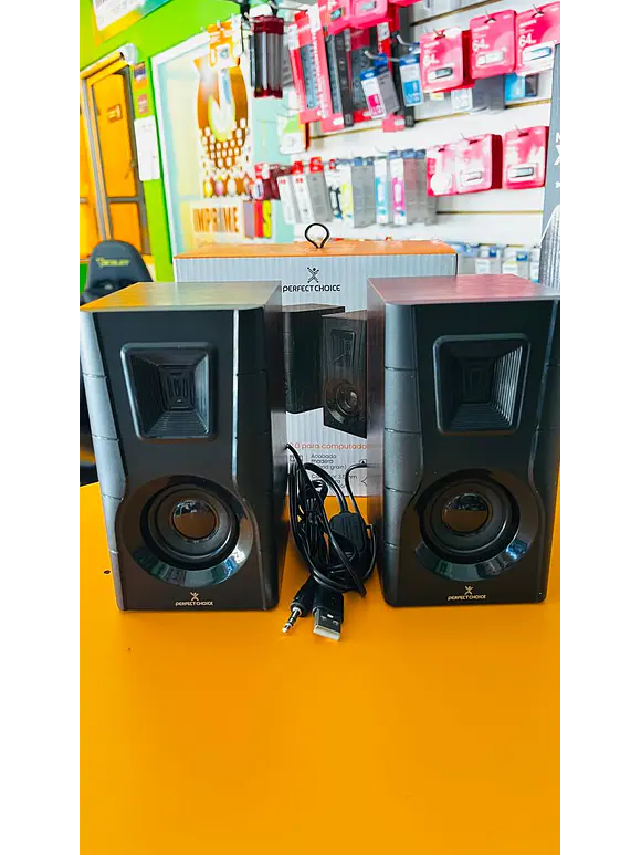 Bocinas para Computadora Acabado de madera Sonido 2.0 Meridian | PERFECT CHOICE 4