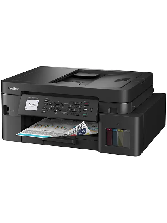Multifuncional Tinta Continua Brother MFCT930DW, impresión dúplex, 30 ppm negro/26 ppm color, Wifi 2.4/5Ghz, Ethernet, cama plana color tamaño carta 1