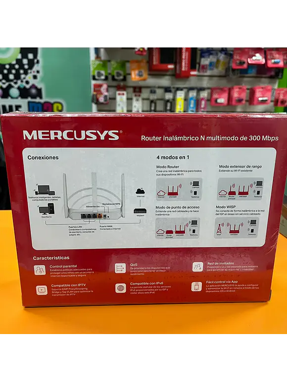 Router MERCUSYS MW306R, 300 Mbit/s, 2,4 GHz, Blanco 3