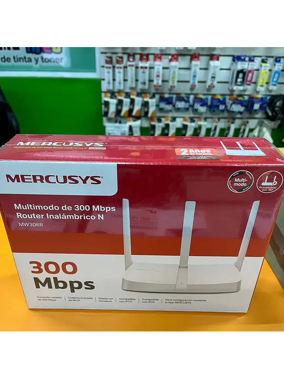 Router MERCUSYS MW306R, 300 Mbit/s, 2,4 GHz, Blanco 1