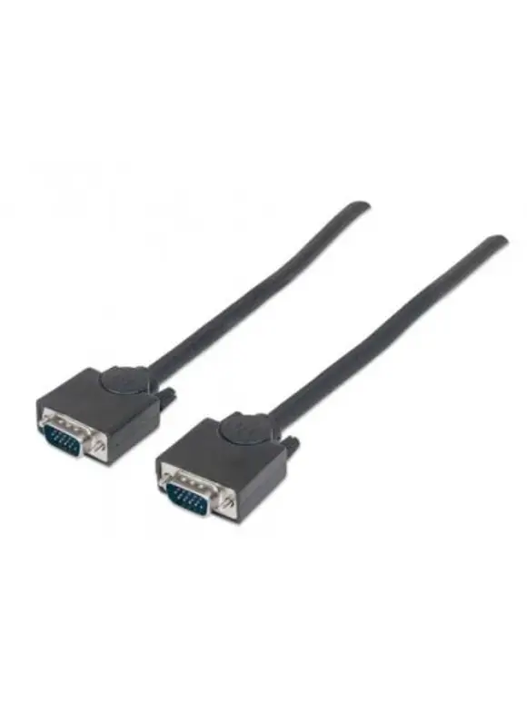 311731 Cable SVGA HD15 macho a HD15 macho, de 1.8m Color Negro, Completamente blindado para reducir la interferencia EMI. 2