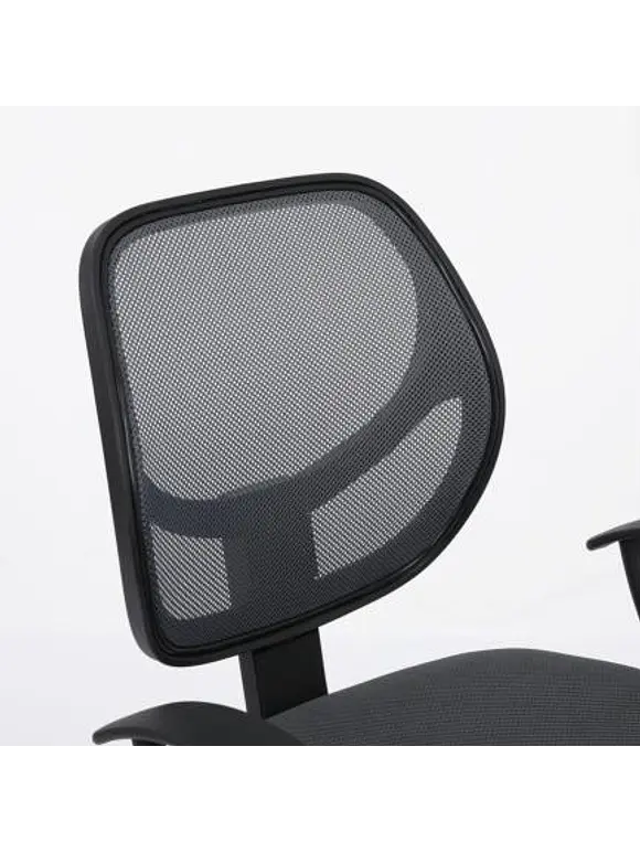 Silla Secretarial Nextep de Altura Ajustable Tela Gris Base Giratoria 2