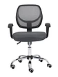 Silla Secretarial Nextep de Altura Ajustable Tela Gris Base Giratoria - Miniatura 3