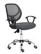 Silla Secretarial Nextep de Altura Ajustable Tela Gris Base Giratoria - Miniatura 7