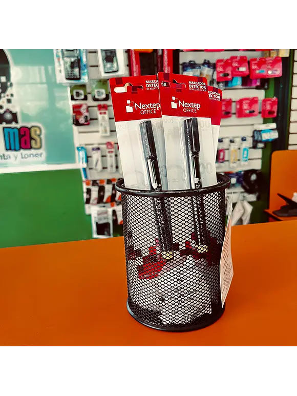 Porta Lápices Nextep Malla Metálica Grande 11.5cmx14cm 1