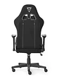 SILLA OCELOT GAMING OST-BLACK NIGHT /TELA AUTOMOTRIZ / BASE NYLON AJUSTABLE / DESCANSABRAZOS 1D / PISTON CLASE 4 / RECLINABLE 90-155 GRADOS / HASTA 150KG / COJINES LUMBAR Y CERVICAL / COLOR NEGRO CON - Miniatura 3