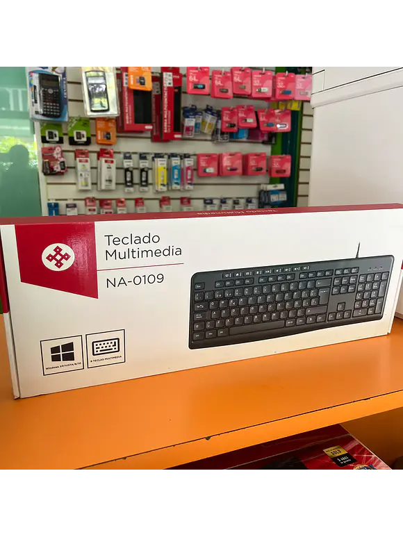 Teclado Multimedia Naceb Technology NA-0109, Estándar, Negro, Alámbrico 1