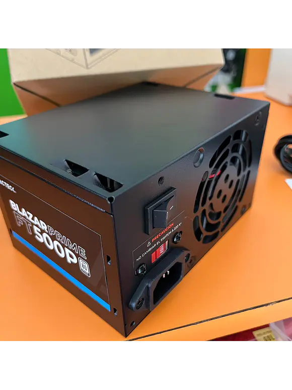 Fuente de Poder Blazar Prime ACTECK FT500P 500W. Ventilador: 80Mm. 1