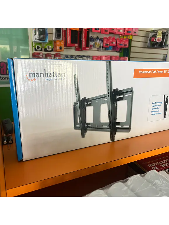Soporte Universal Inclinable de Pared con Ajuste de Nivelación de Poste para Pantallas de 37