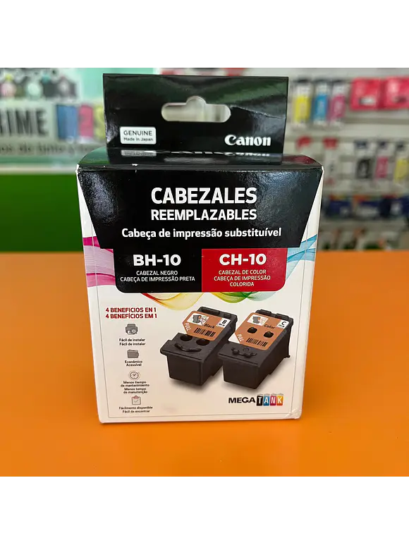 Combo Kit de Cabezales Color y Negro. Canon BH-10+CH-10 1