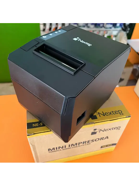 Mini Impresora POS Nextep NE-511, Térmico, 203 dpi, 160 mm/s, USB/RJ11/LAN 2