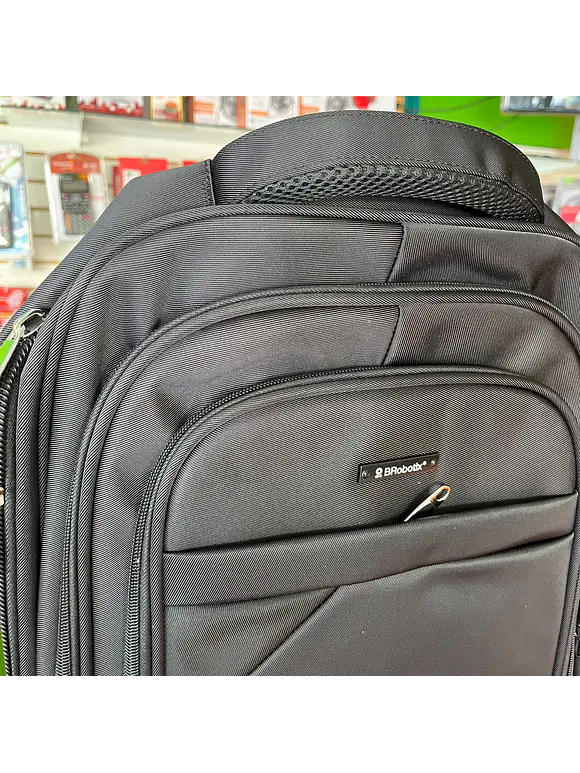 Mochila hasta 17 pulgadas, VARSOVIA, Backpack, varios compatimientos, organizador frontal, costuras/asas y tirantes reforzadas, acolchados, Negro, 6005644 3