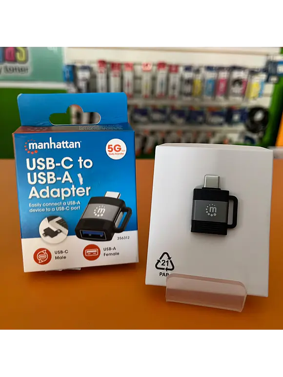 356312 Adaptador de USB-C a USB-A V3.2; Conecta fácilmente un dispositivo USB-A a un puerto USB-C. 2