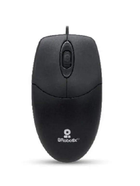 Mouse Básico USB BROBOTIX 497202, Negro, 3 Botones, Alámbrico, Óptico 5