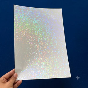 LAMINADO EN FRíO A4 HOLOGRAFICO VIDRIO ROTO HOJA
