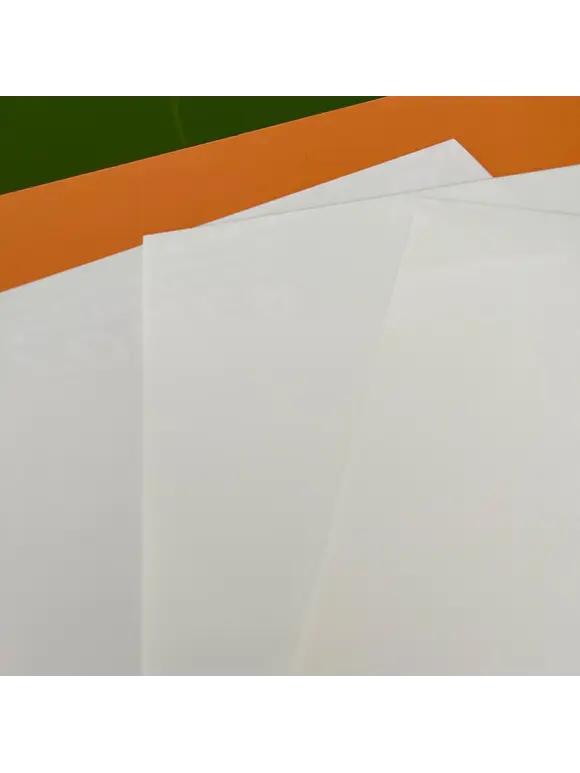 VINIL AUTOADHESIVO IMPRIMIBLE TINTA COMUN 10 HOJAS SEMITRANSPARENTE 1