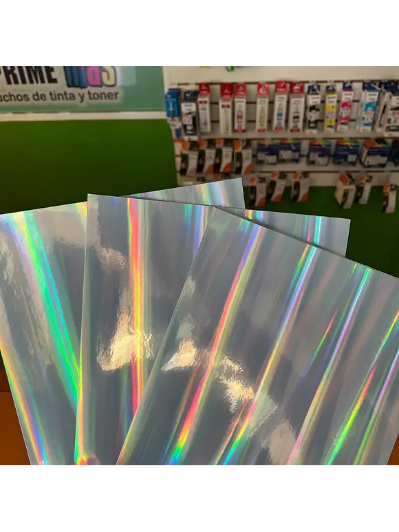 VINIL AUTOADHESIVO TORNASOL IMPRIMIBLE TINTA COMUN 10 HOJAS A4 1