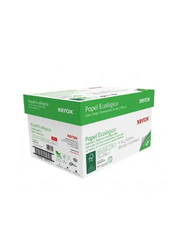 CAJA DE PAPEL XEROX ECOLOGICO CARTA 93% BLANCURA 1