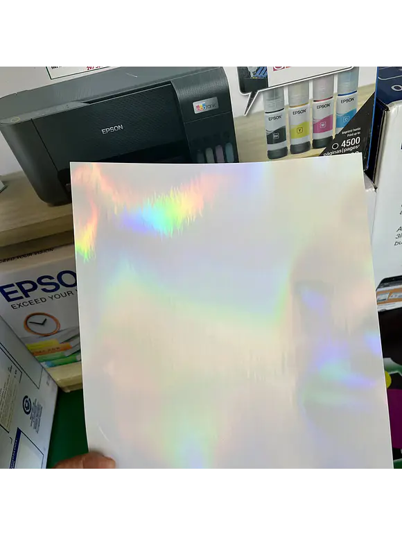 LAMINADO EN FRíO A4 HOLOGRAFICO ARCOIRIS HOJA 1