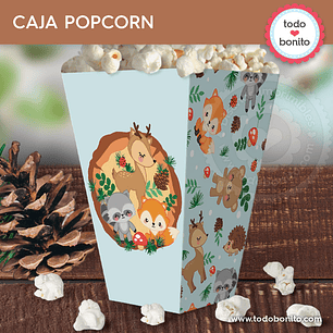 Animales del bosque celeste: caja popcorn Descarga GRATIS