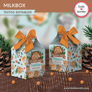 Animales del bosque celeste: milkbox  Descarga GRATIS