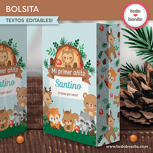 Animales del bosque celeste: bolsa sorpresita Descarga GRATIS