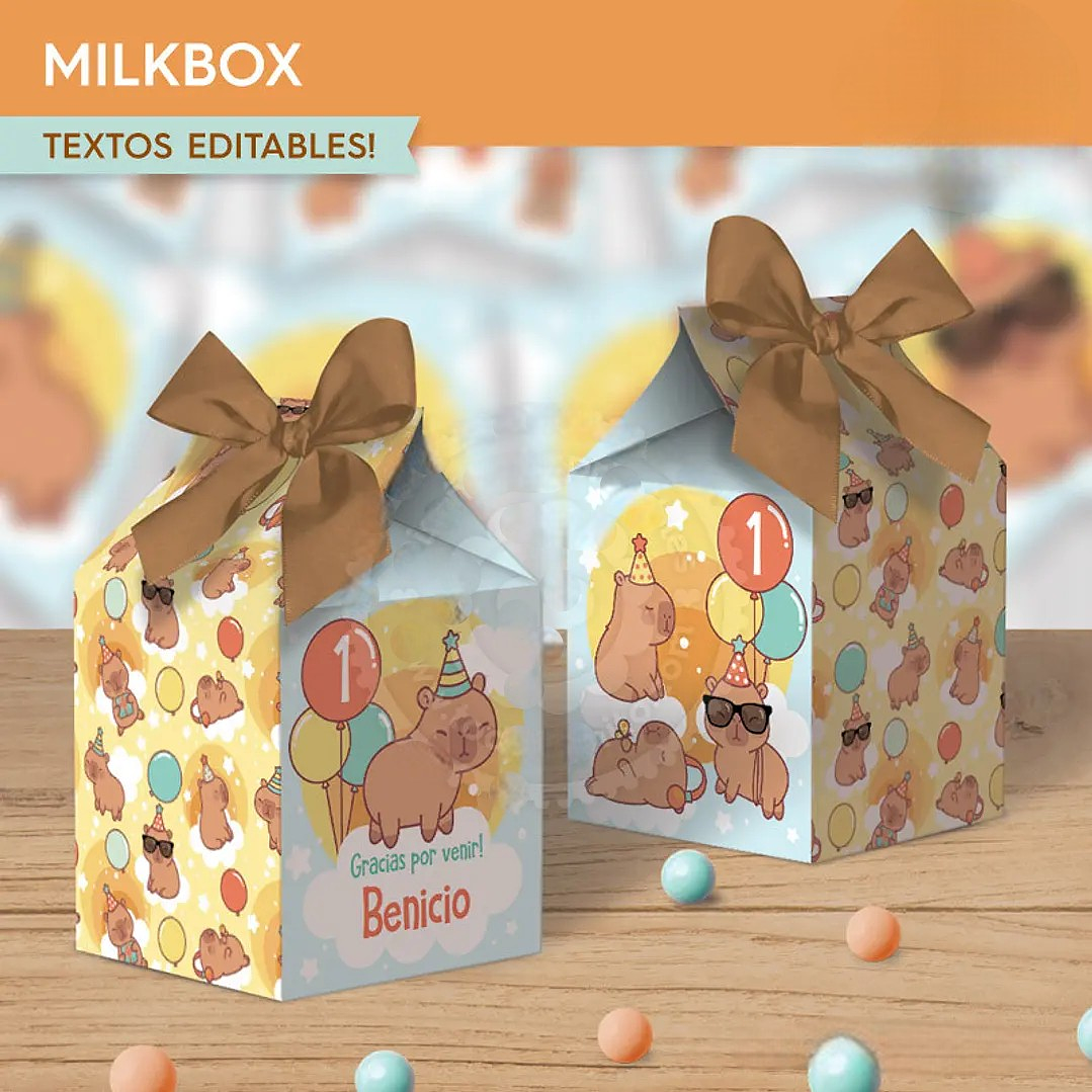 Capibara celeste: milkbox Descarga GRATIS 2